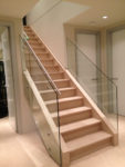Staircase glass and handrail